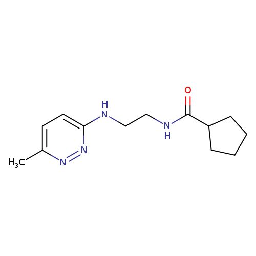 N-{2-[(6-methylpyridazin-3-yl)amino]ethyl}cyclopentanecarboxamide