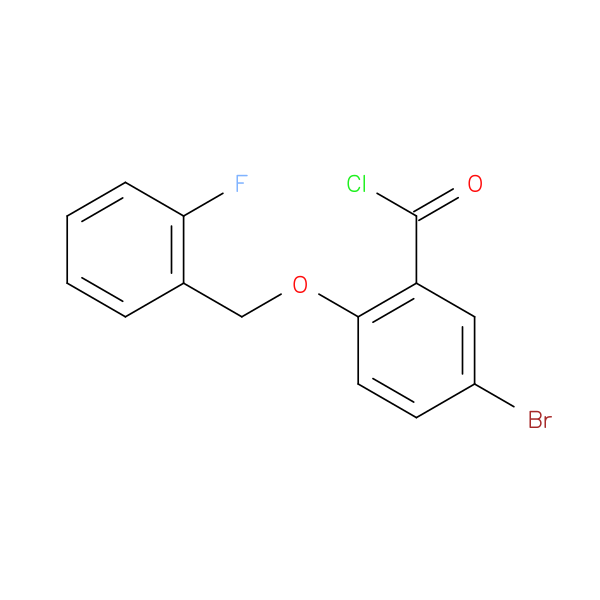 5-Bromo-2-[(2-fluorobenzyl)oxy]benzoyl chloride