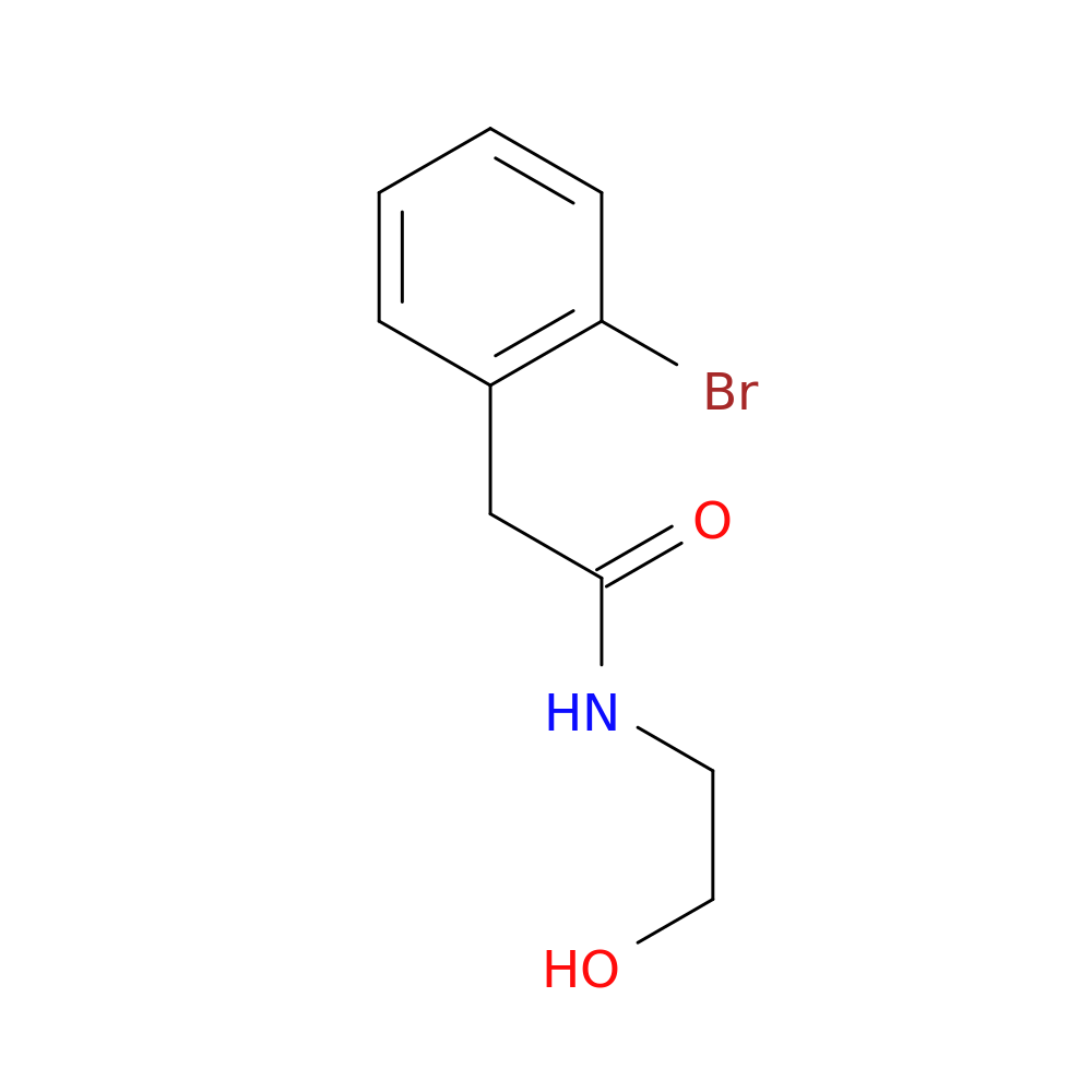2-(2-Bromophenyl)-N-(2-hydroxyethyl)acetamide