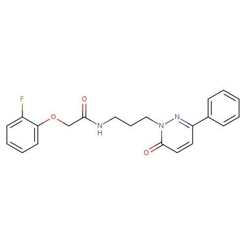 2-(2-fluorophenoxy)-N-[3-(6-oxo-3-phenyl-1,6-dihydropyridazin-1-yl)propyl]acetamide