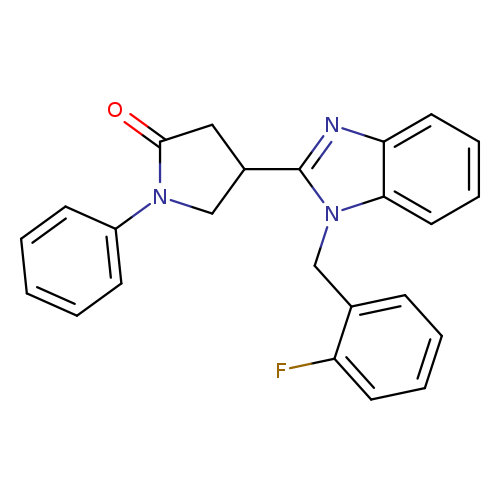 4-{1-[(2-fluorophenyl)methyl]-1H-1,3-benzodiazol-2-yl}-1-phenylpyrrolidin-2-one