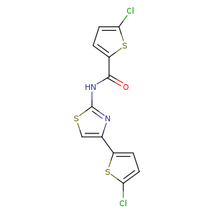 5-chloro-N-[4-(5-chlorothiophen-2-yl)-1,3-thiazol-2-yl]thiophene-2-carboxamide