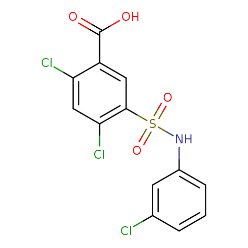 Benzoic acid,2,4-dichloro-5-[[(3-chlorophenyl)amino]sulfonyl]-