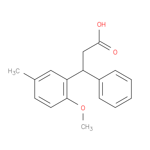 3-(2-Methoxy-5-methylphenyl)-3-phenylpropanoic acid