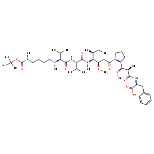 ((2R,3R)-3-((S)-1-((3R,4S,5S)-4-((S)-2-((S)-2-((4-((tert-Butoxycarbonyl)(methyl)amino)butyl)(methyl)amino)-3-methylbutanamido)-N,3-dimethylbutanamido)-3-methoxy-5-methylheptanoyl)pyrrolidin-2-yl)-3-methoxy-2-methylpropanoyl)-L-phenylalanine
