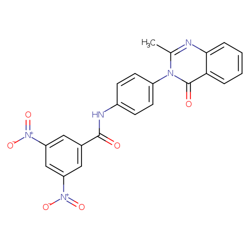 N-[4-(2-methyl-4-oxo-3,4-dihydroquinazolin-3-yl)phenyl]-3,5-dinitrobenzamide
