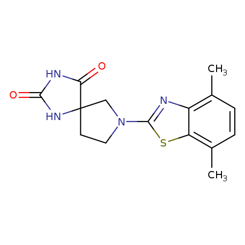 7-(4,7-dimethyl-1,3-benzothiazol-2-yl)-1,3,7-triazaspiro[4.4]nonane-2,4-dione
