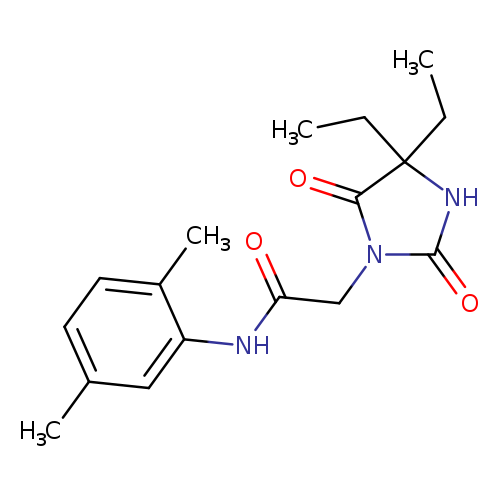2-(4,4-diethyl-2,5-dioxoimidazolidin-1-yl)-N-(2,5-dimethylphenyl)acetamide