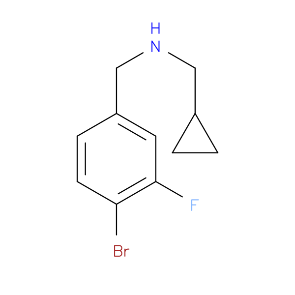 [(4-Bromo-3-fluorophenyl)methyl](cyclopropylmethyl)amine