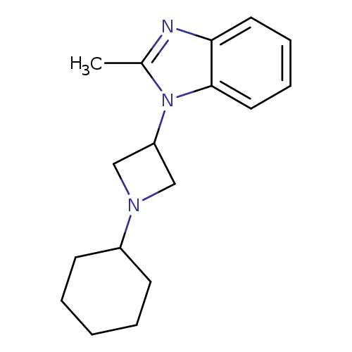 1-(1-cyclohexylazetidin-3-yl)-2-methyl-1H-1,3-benzodiazole