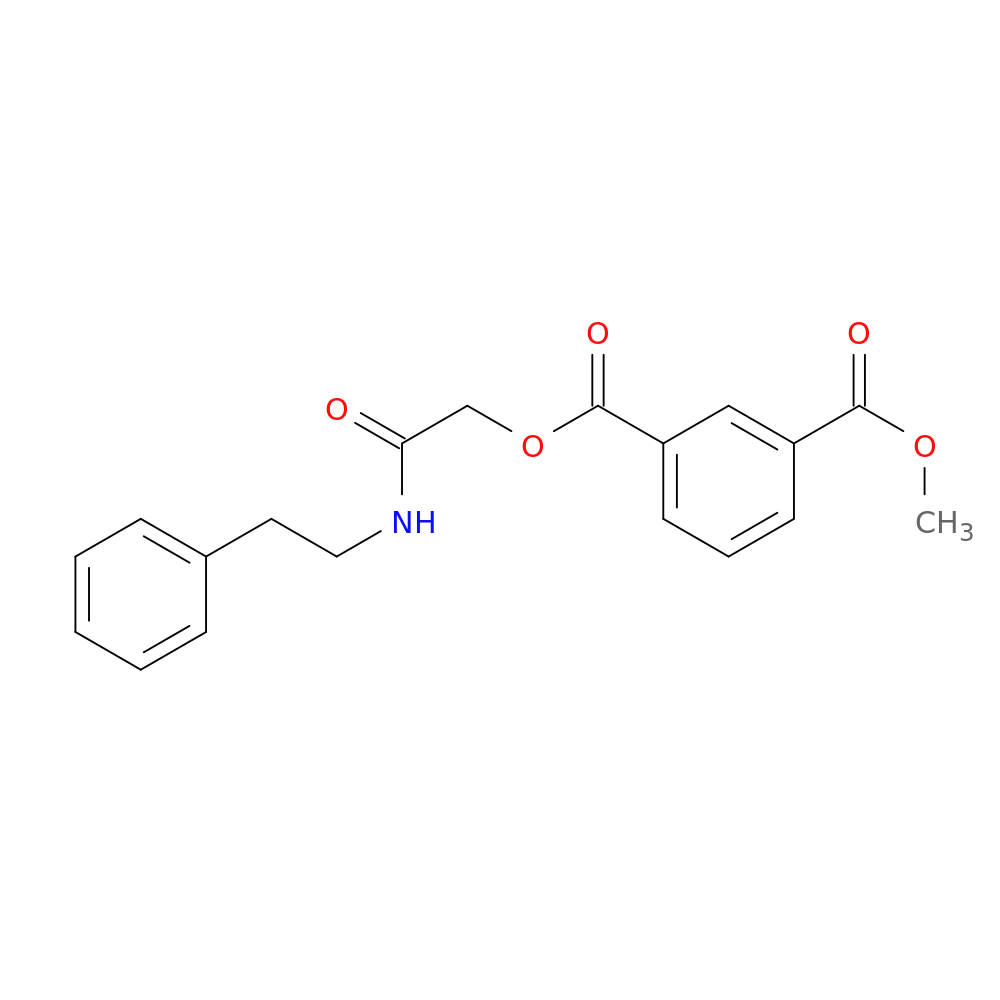 1-methyl 3-[(2-phenylethyl)carbamoyl]methyl benzene-1,3-dicarboxylate