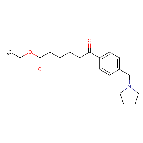 Ethyl 6-oxo-6-[(4-pyrrolidinomthyl)phenyl]hexanoate