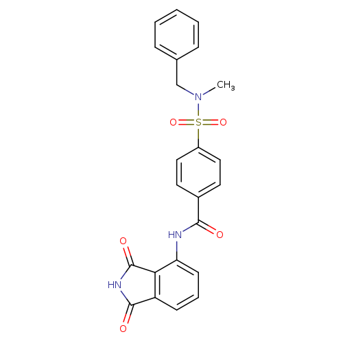 4-[benzyl(methyl)sulfamoyl]-N-(1,3-dioxo-2,3-dihydro-1H-isoindol-4-yl)benzamide