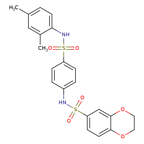 N-{4-[(2,4-dimethylphenyl)sulfamoyl]phenyl}-2,3-dihydro-1,4-benzodioxine-6-sulfonamide