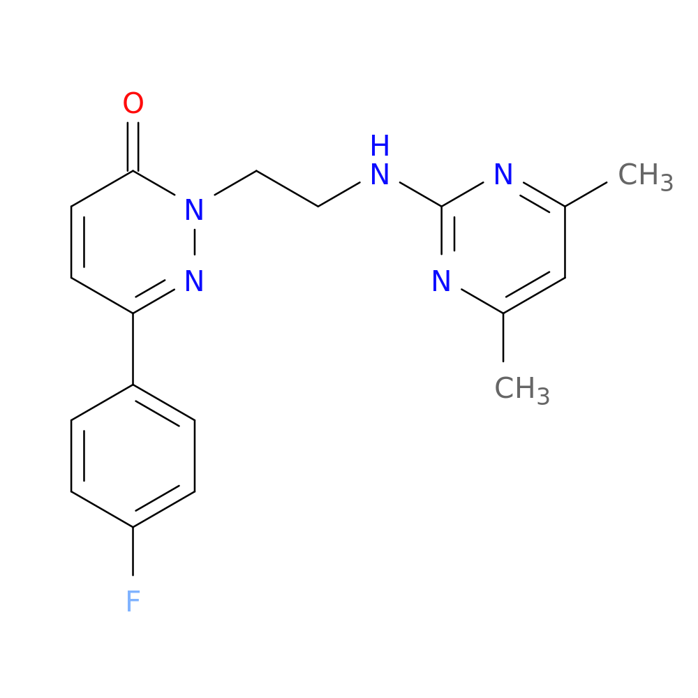 2-{2-[(4,6-dimethylpyrimidin-2-yl)amino]ethyl}-6-(4-fluorophenyl)-2,3-dihydropyridazin-3-one