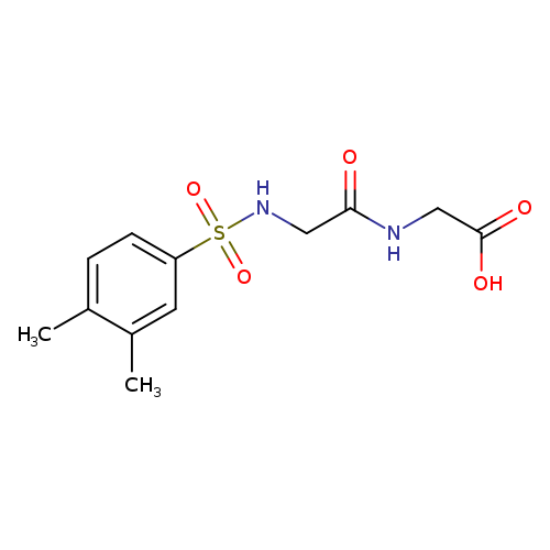 2-[2-(3,4-dimethylbenzenesulfonamido)acetamido]acetic acid