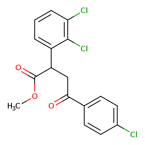 methyl 4-(4-chlorophenyl)-2-(2,3-dichlorophenyl)-4-oxobutanoate