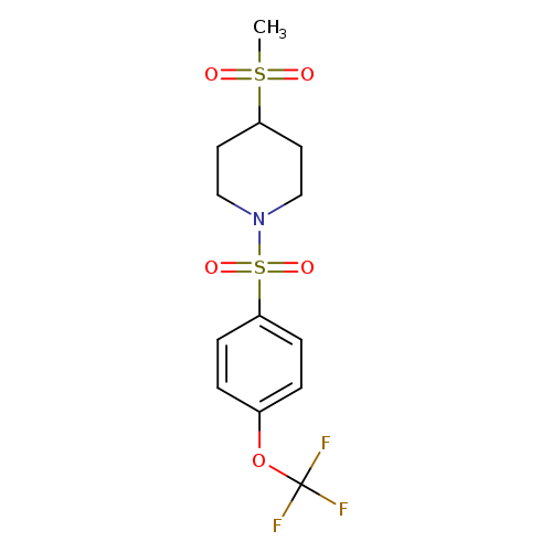 4-methanesulfonyl-1-[4-(trifluoromethoxy)benzenesulfonyl]piperidine