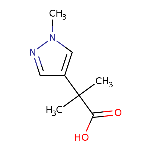 2-methyl-2-(1-methyl-1H-pyrazol-4-yl)propanoic acid
