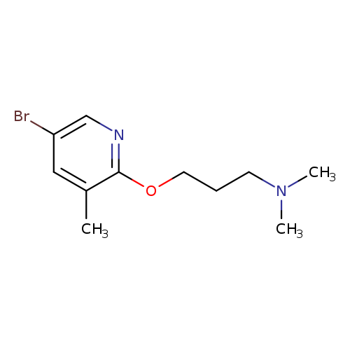 {3-[(5-bromo-3-methylpyridin-2-yl)oxy]propyl}dimethylamine