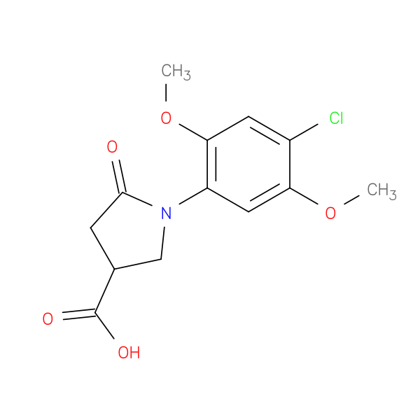 1-(4-Chloro-2,5-dimethoxyphenyl)-5-oxopyrrolidine-3-carboxylic acid