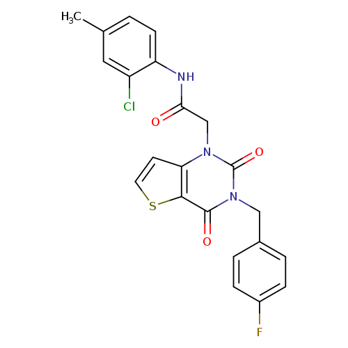 N-(2-chloro-4-methylphenyl)-2-{3-[(4-fluorophenyl)methyl]-2,4-dioxo-1H,2H,3H,4H-thieno[3,2-d]pyrimidin-1-yl}acetamide