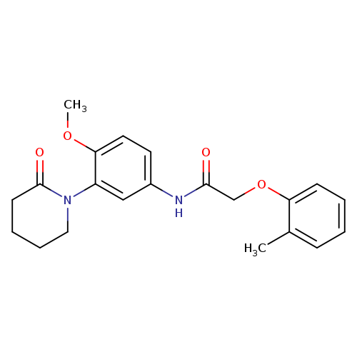 N-[4-methoxy-3-(2-oxopiperidin-1-yl)phenyl]-2-(2-methylphenoxy)acetamide
