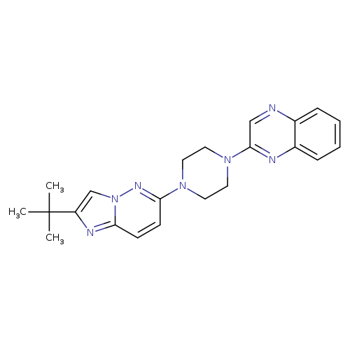 2-(4-{2-tert-butylimidazo[1,2-b]pyridazin-6-yl}piperazin-1-yl)quinoxaline