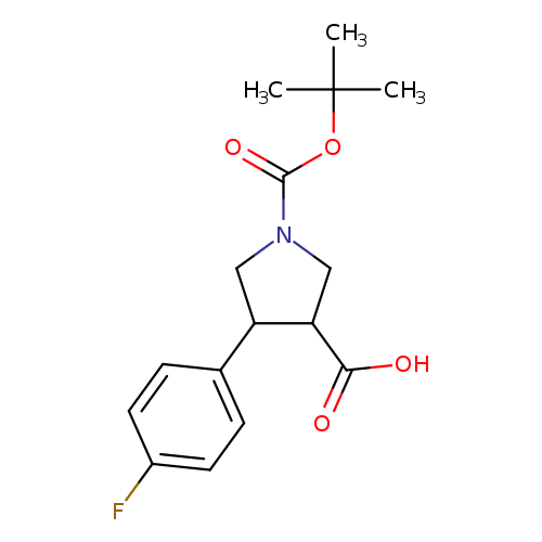 1-Boc-4-(4-fluoro-phenyl)-pyrrolidine-3-carboxylic acid