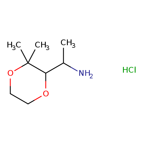 1-(3,3-dimethyl-1,4-dioxan-2-yl)ethan-1-aminehydrochloride,Mixtureofisomers