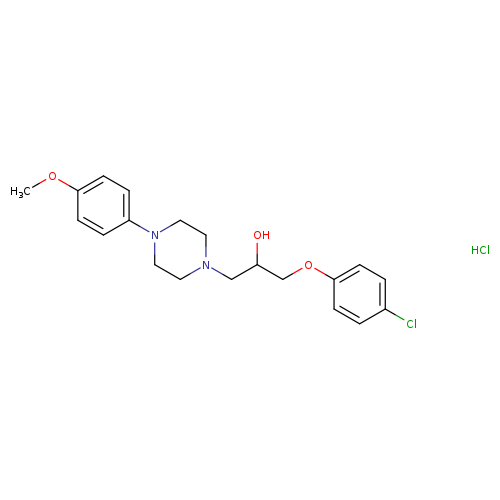 1-(4-chlorophenoxy)-3-[4-(4-methoxyphenyl)piperazin-1-yl]propan-2-ol hydrochloride