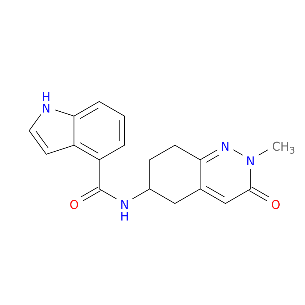 N-(2-methyl-3-oxo-2,3,5,6,7,8-hexahydrocinnolin-6-yl)-1H-indole-4-carboxamide