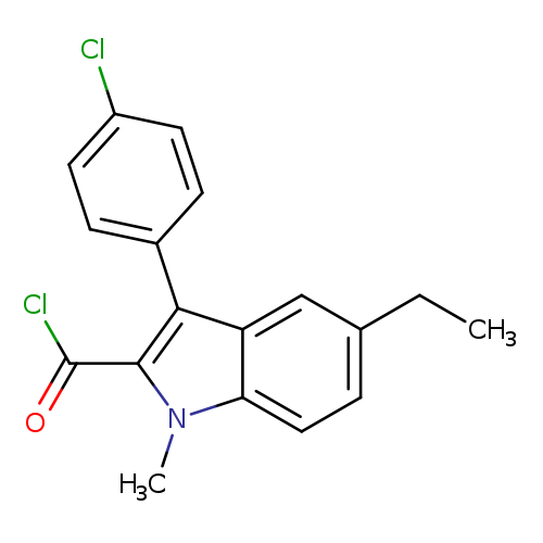 3-(4-Chlorophenyl)-5-ethyl-1-methyl-1h-indole-2-carbonyl chloride