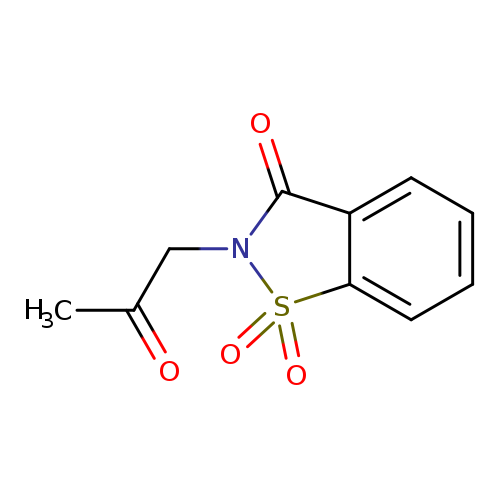 2-(2-Oxopropyl)-1,2-benzisothiazol-3(2h)-one 1,1-dioxide