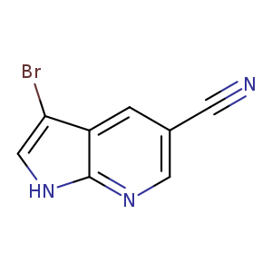 1H-Pyrrolo[2,3-b]pyridine-5-carbonitrile, 3-bromo-