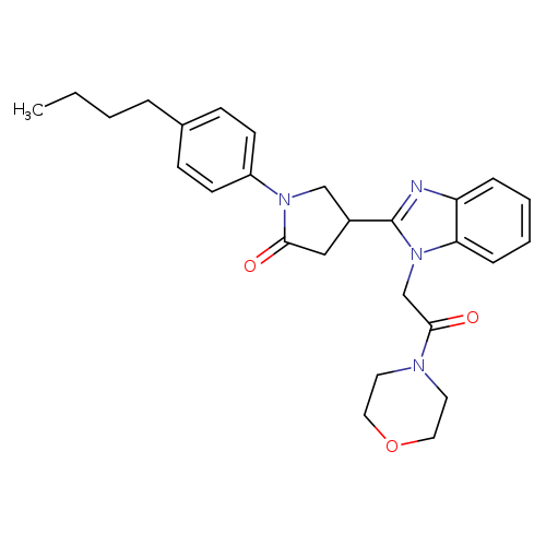 1-(4-butylphenyl)-4-{1-[2-(morpholin-4-yl)-2-oxoethyl]-1H-1,3-benzodiazol-2-yl}pyrrolidin-2-one