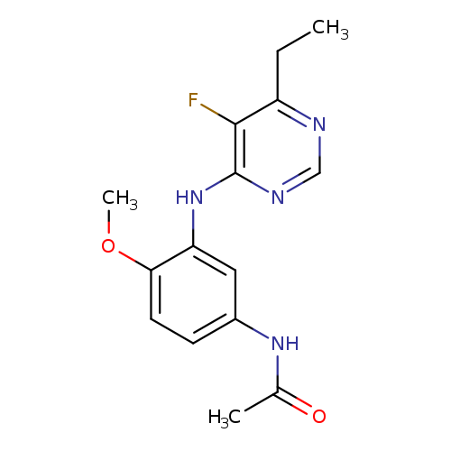 N-{3-[(6-ethyl-5-fluoropyrimidin-4-yl)amino]-4-methoxyphenyl}acetamide