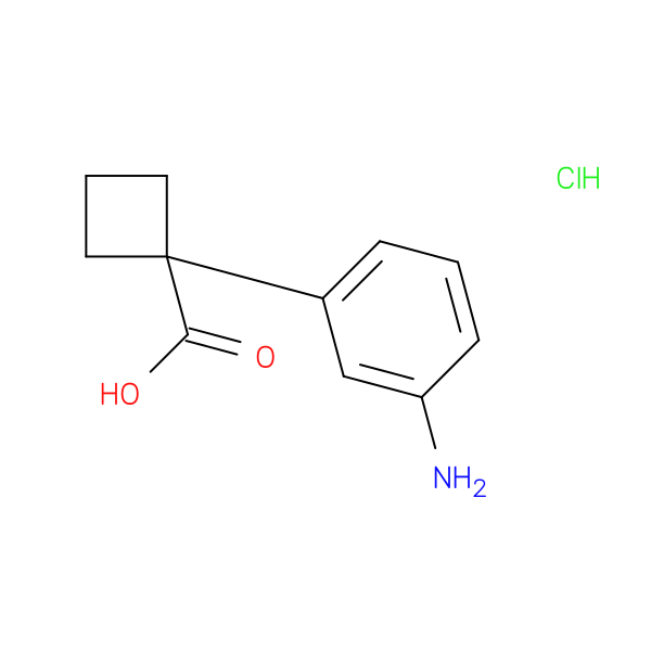 1-(3-aminophenyl)cyclobutane-1-carboxylic acid hydrochloride