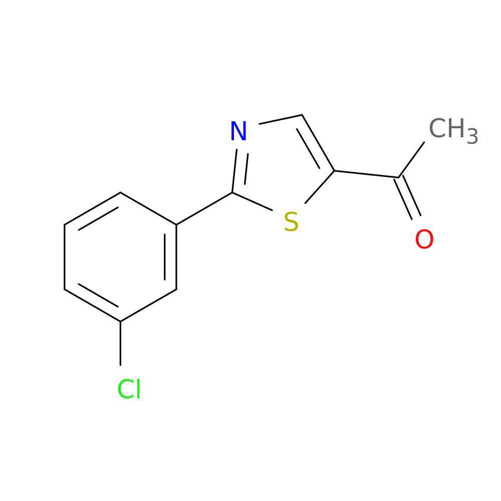 1-[2-(3-chlorophenyl)-1,3-thiazol-5-yl]ethan-1-one
