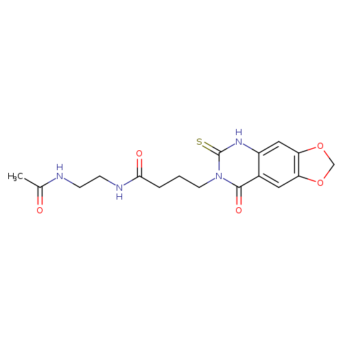 N-(2-acetamidoethyl)-4-{8-oxo-6-sulfanylidene-2H,5H,6H,7H,8H-[1,3]dioxolo[4,5-g]quinazolin-7-yl}butanamide