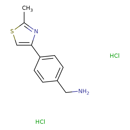 [4-(2-methyl-1,3-thiazol-4-yl)phenyl]methanamine dihydrochloride