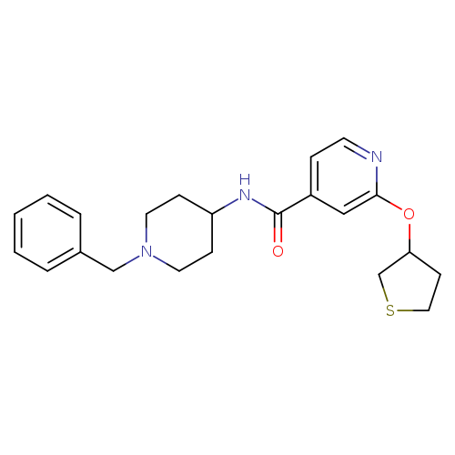 N-(1-benzylpiperidin-4-yl)-2-(thiolan-3-yloxy)pyridine-4-carboxamide