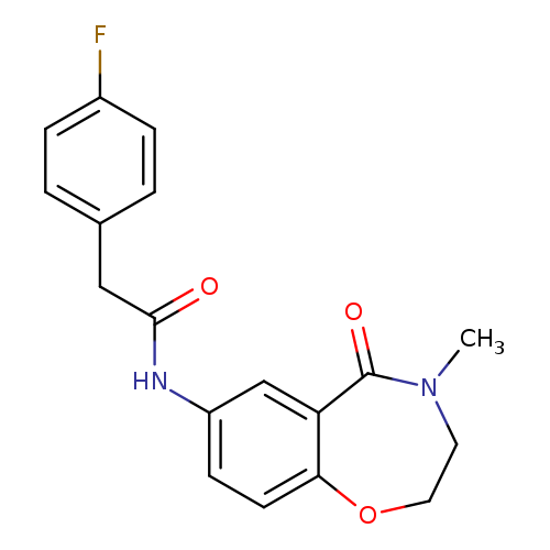 2-(4-fluorophenyl)-N-(4-methyl-5-oxo-2,3,4,5-tetrahydro-1,4-benzoxazepin-7-yl)acetamide