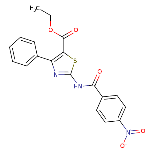 ethyl 2-(4-nitrobenzamido)-4-phenyl-1,3-thiazole-5-carboxylate
