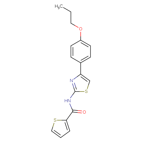 N-[4-(4-propoxyphenyl)-1,3-thiazol-2-yl]thiophene-2-carboxamide