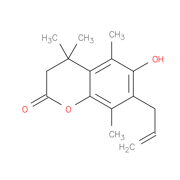 7-Allyl-6-hydroxy-4,4,5,8-tetramethylhydrocoumarin