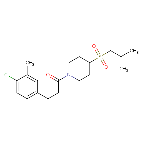 3-(4-chloro-3-methylphenyl)-1-[4-(2-methylpropanesulfonyl)piperidin-1-yl]propan-1-one