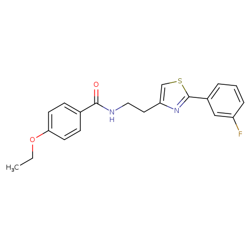 4-ethoxy-N-{2-[2-(3-fluorophenyl)-1,3-thiazol-4-yl]ethyl}benzamide