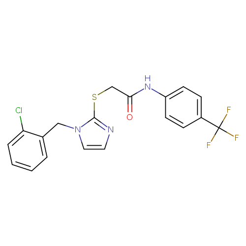 2-({1-[(2-chlorophenyl)methyl]-1H-imidazol-2-yl}sulfanyl)-N-[4-(trifluoromethyl)phenyl]acetamide