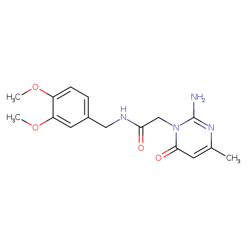 2-(2-amino-4-methyl-6-oxo-1,6-dihydropyrimidin-1-yl)-N-[(3,4-dimethoxyphenyl)methyl]acetamide